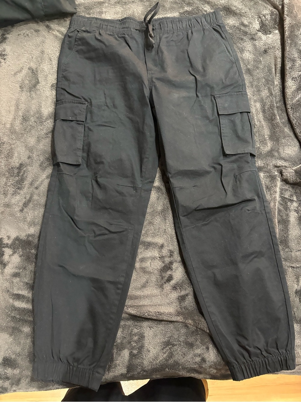 3- Men's Olive, black and khaki Cargo Jogger Pants set - Picture 2 of 3